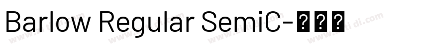 Barlow Regular SemiC字体转换